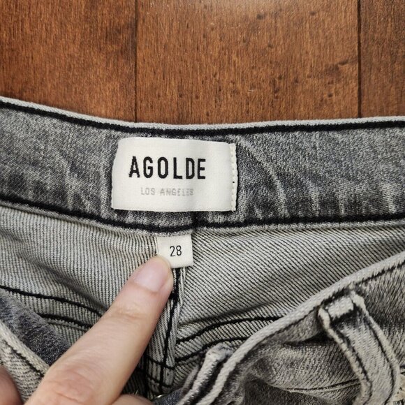Agolde women's gray jeans in size 28 - Picture 3 of 8